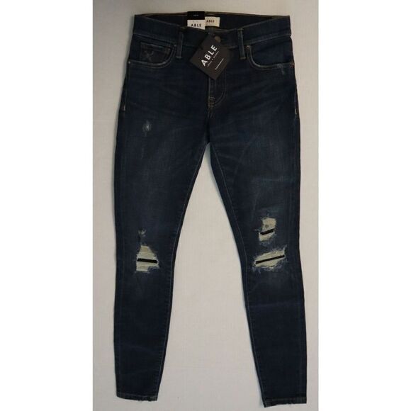 Able x Fashionable Women's Sz 24 The Skinny Aracelly Wash Denim Jeans - Picture 1 of 10